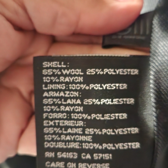 EUC Jones NY Wool Winter Coat Size 14W. Charcoal Grey.  Excellent Condition. - Picture 3 of 4